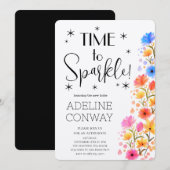 素朴な花とブライダル ドリームス 招待状 (正面/裏面)