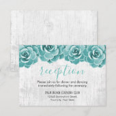 素朴な花と肉厚の植物に囲まれたバーンでの結婚式披露宴 招待状 (正面/裏面)