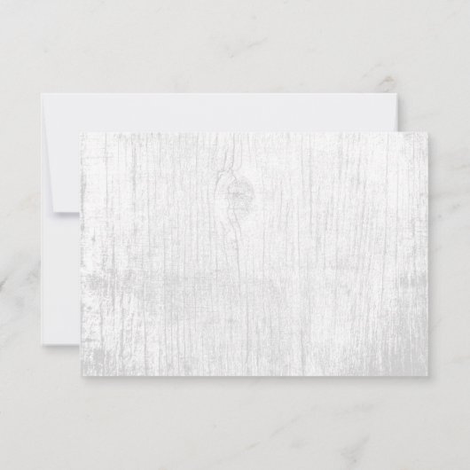 素朴な花と肉厚の植物に囲まれた農村の結婚式の披露宴 招待状 (裏面)