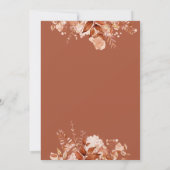 素朴な花のオータムベイビーシャワー 招待状 (裏面)