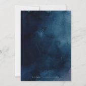 素朴な花のカリグラフィーがエンゲージメントパーティを祝う 招待状 (裏面)