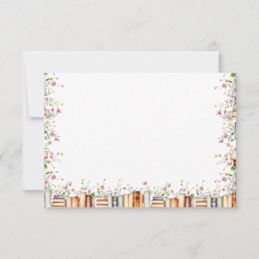 素朴な花のストーリーブック　新章  ブライダルシャワー サンキューカード (裏面)