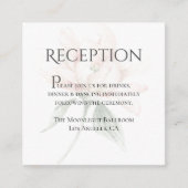 素朴な花のニュートラルエレガントな披露宴カード エンクロージャーカード (正面)