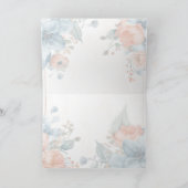 素朴な花のブランクカード サンキューカード (内部)