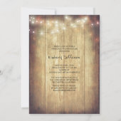 素朴な花のメーソンジャーの写真の卒業パーティー 招待状 (裏面)