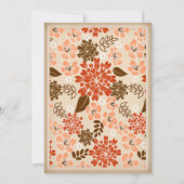 素朴な花のメーソンジャーの羊皮紙の誕生日2 招待状 (裏面)