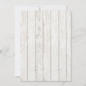 素朴な花のヴィンテージのブライダルシャワーの招待 招待状 (裏面)