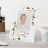 素朴な花の予約席 ウェディング フォト 台座サイン (インサイチュ)