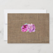 素朴な花の大人女性の誕生日は感謝していしています サンキューカード (裏面)