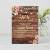 素朴な花の木のサプライズ招待状 招待状 (スタンド正面)