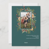 素朴な花の枝 2 フォト シーズンカード (裏面)