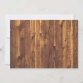 素朴な花の照明ストリングス ウッド 仲人 カード (裏面)