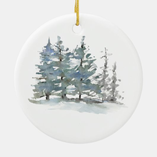 素朴な花柄の第1クリスマスの婚約したなオーナメントのギフト セラミックオーナメント (裏面)