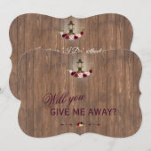 素朴な花模様の古いランタンの引き出したい 招待状 (正面/裏面)