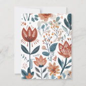 素朴な花 シーズンカード (正面)