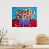 素朴な花 ポスター (キッチン)