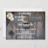 素朴な芸術的な退職パーティーの招待状 招待状 (正面)