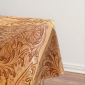 素朴な茶色の西欧諸国の用具を使われた革 テーブルクロス (インサイチュ)