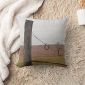 素朴な草原の眺めの装飾用クッション クッション (ブランケット)