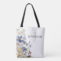 素朴な草原の野の花のイニシャル