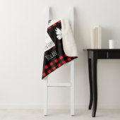 素朴な荒野及び動物のバッファローの点検の格子縞 シェルパブランケット (インサイチュ)