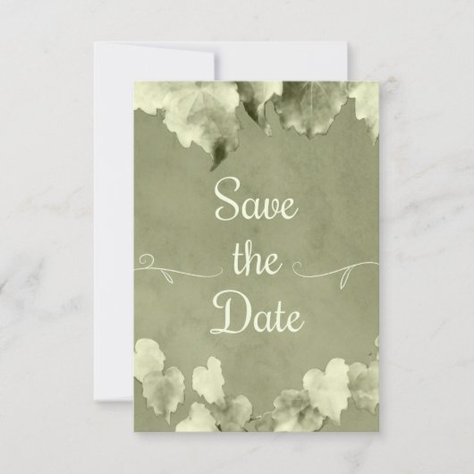 素朴な葉でSave The Date (正面)