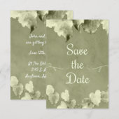 素朴な葉でSave The Date (正面/裏面)