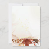 素朴な葉 招待状 (裏面)