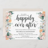 素朴な薄暗がりのポストの結婚式のブランチの招待状カード 招待状 (正面/裏面)