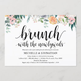 素朴な薄暗がりのポストの結婚式のブランチの招待状カード 招待状