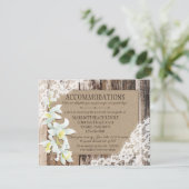 素朴な蘭の木製のレースの調節カード エンクロージャーカード (スタンド正面)