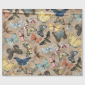 素朴な蝶 ラッピングペーパー (フラット)