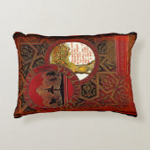 素朴な表紙のクッションチェシャー猫 アクセントクッション (正面)