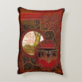 素朴な表紙のクッションチェシャー猫 アクセントクッション (裏面(縦))