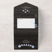 素朴な裏庭のメイソンジャー春のオールインワン招待状 オールインワン招待状 (外側)