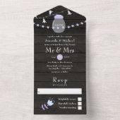 素朴な裏庭のメイソンジャー春のオールインワン招待状 オールインワン招待状 (内側)