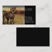 素朴な西欧諸国の農場のラブラドル・レトリーバー犬 名刺 (正面/裏面)