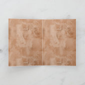 素朴な西洋風の茶色の馬 カード (内部)