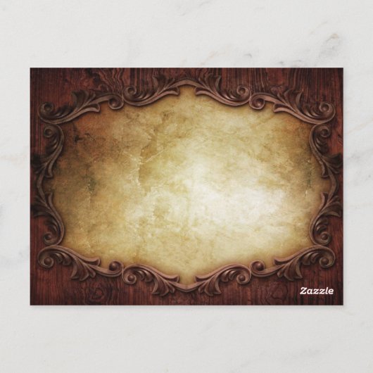 素朴な西部の国のひまわり結婚のお感謝してい前 ポストカード (裏面)