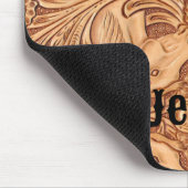 素朴な西部の国の馬術馬好き マウスパッド (コーナー)