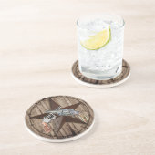 素朴な西部の国テキサス州星のカウボーイのピストン コースター (側面)