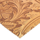 素朴な西部の田舎のカウボーイ工具革 ショートテーブルランナー (コーナー)