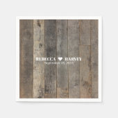 素朴な西部の田舎の木結婚木造の納屋 スタンダードカクテルナプキン (正面)