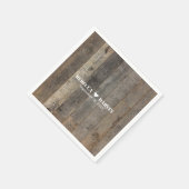 素朴な西部の田舎の木結婚木造の納屋 スタンダードカクテルナプキン (角)