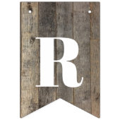 素朴な西部の田舎の木結婚木造の納屋 バンティングフラッグ (第2の旗)