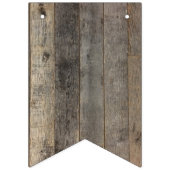 素朴な西部の田舎の木結婚木造の納屋 バンティングフラッグ (第1の旗)