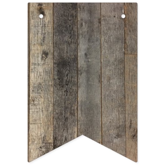 素朴な西部の田舎の木結婚木造の納屋 バンティングフラッグ (第1の旗)