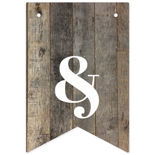 素朴な西部の田舎の木結婚木造の納屋 バンティングフラッグ (第3の旗)