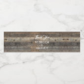 素朴な西部の田舎の木結婚木造の納屋 ペットボトルラベル (シングルラベル)