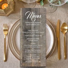 素朴な西部の田舎の木結婚木造の納屋 メニュー